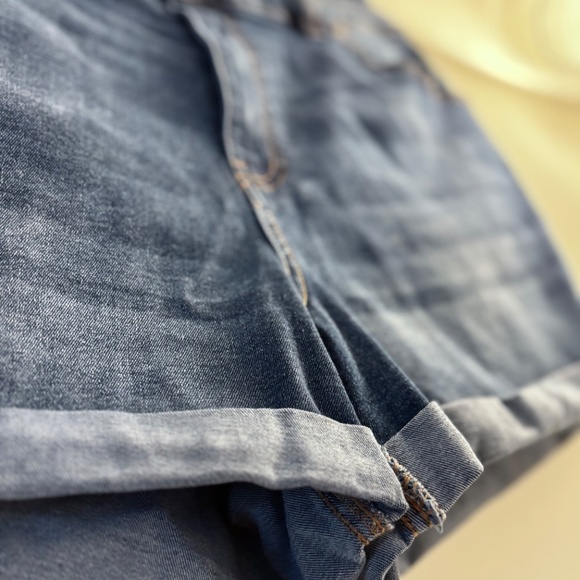 Ibiza Dark Wash Push Up Denim Short Jeans – Vintage Blue – US 13 - Picture 9 of 11